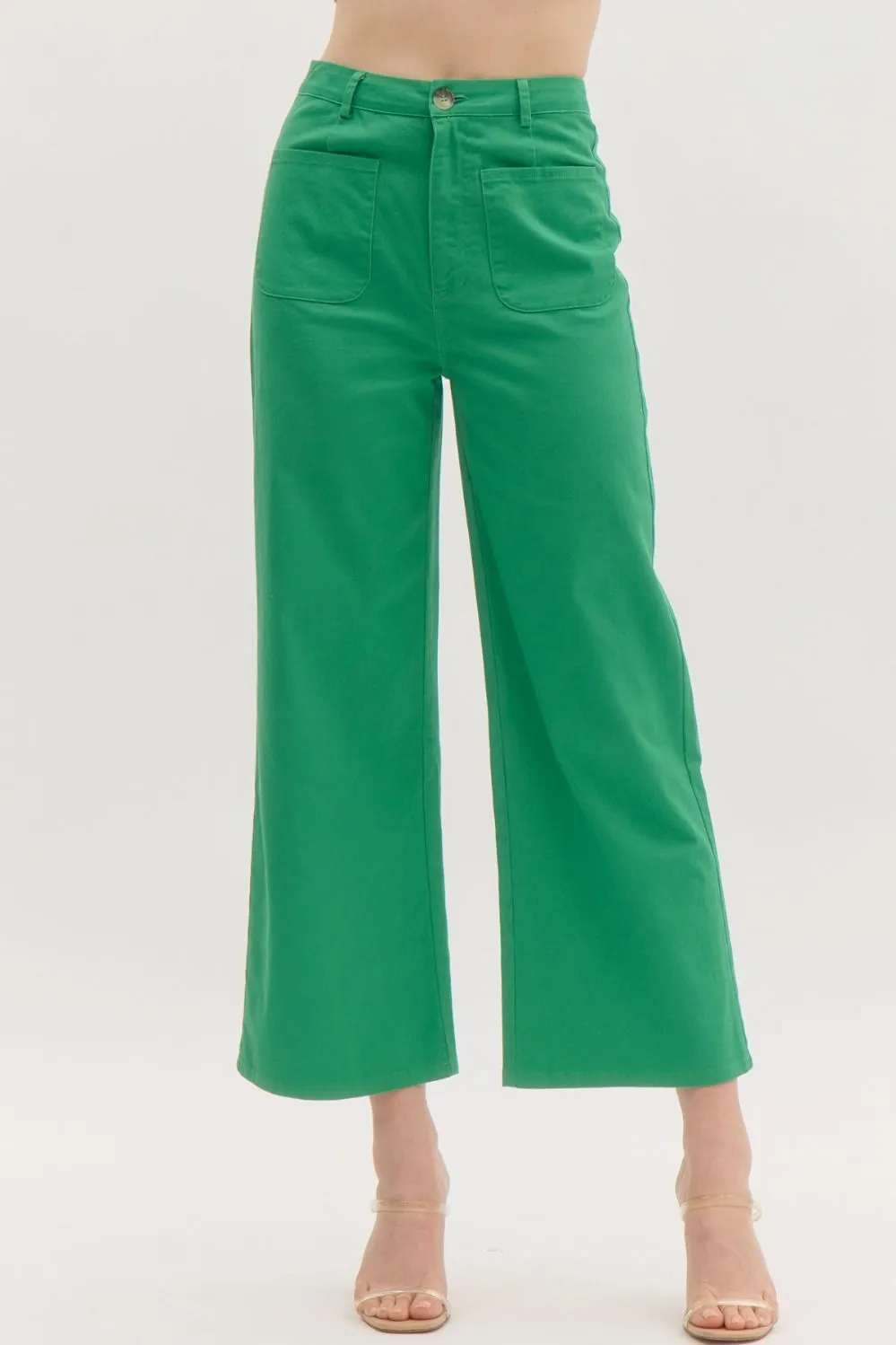 GREEN CROP PANTS sold by B Darlin