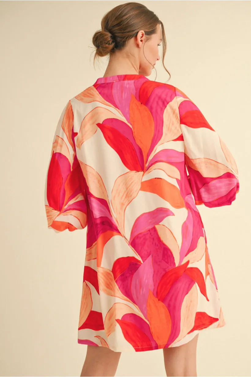 FLORAL CREAM PRINT DRESS sold by B Darlin product image thumbnail 2