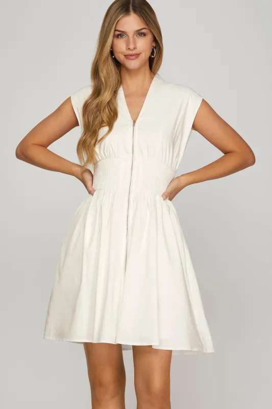 SURELY SHIA  ZIP-FRONT DRESS sold by B Darlin