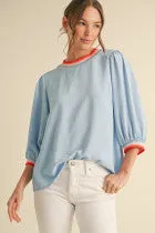 FRUIT STRIPE DETAIL TOP sold by B Darlin