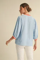 FRUIT STRIPE DETAIL TOP sold by B Darlin product image thumbnail 2