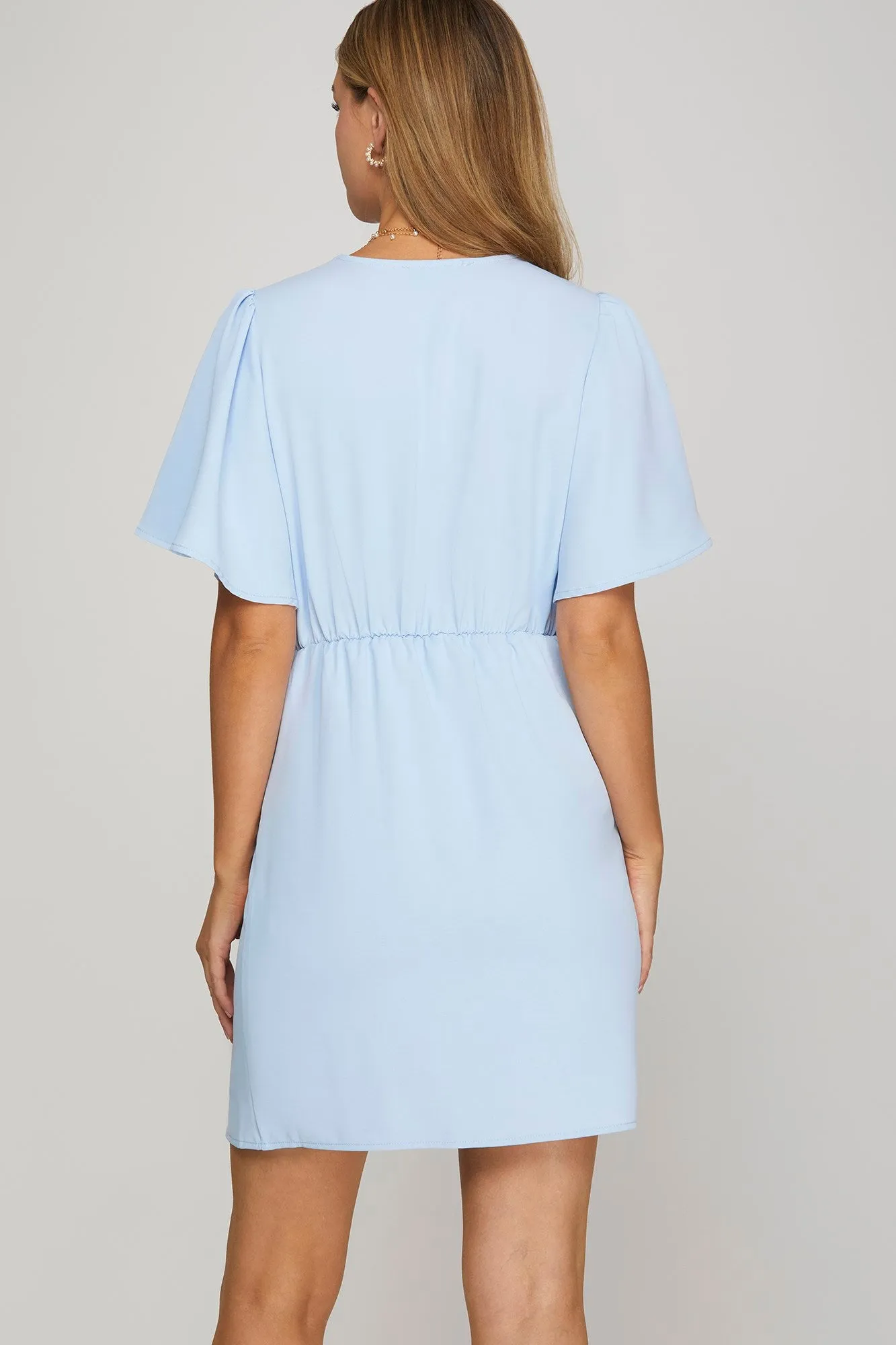 BLUE LAGOON RUFFLE DRESS sold by B Darlin product image thumbnail 2