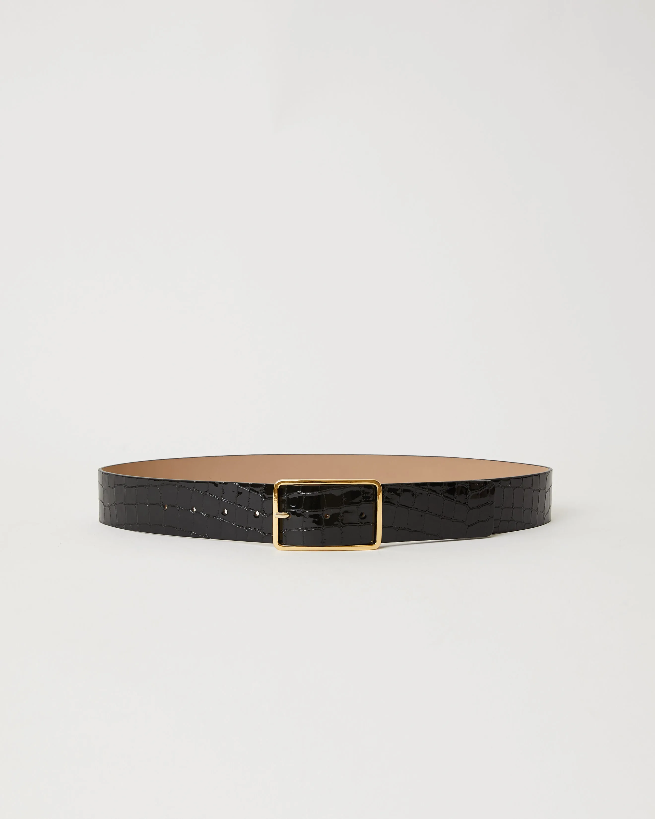 MILLA CROCO LUSTER LEATHER BELT sold by B-Low the Belt