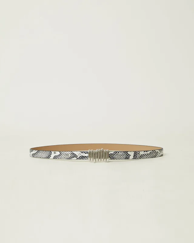 VESNA MINI PYTHON LEATHER BELT sold by B-Low the Belt