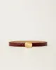 DAWN GLOSS LEATHER BELT sold by B-Low the Belt