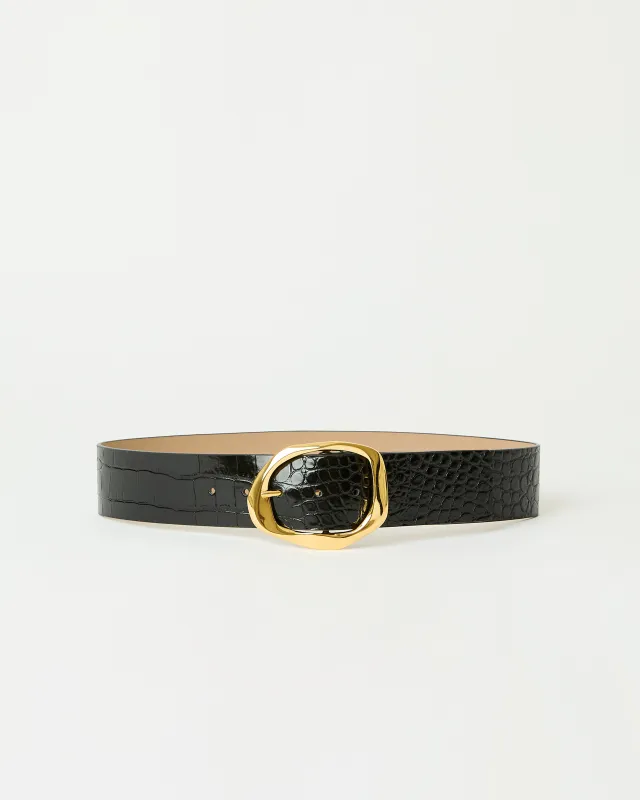 EDMOND CROCO LEATHER BELT sold by B-Low the Belt