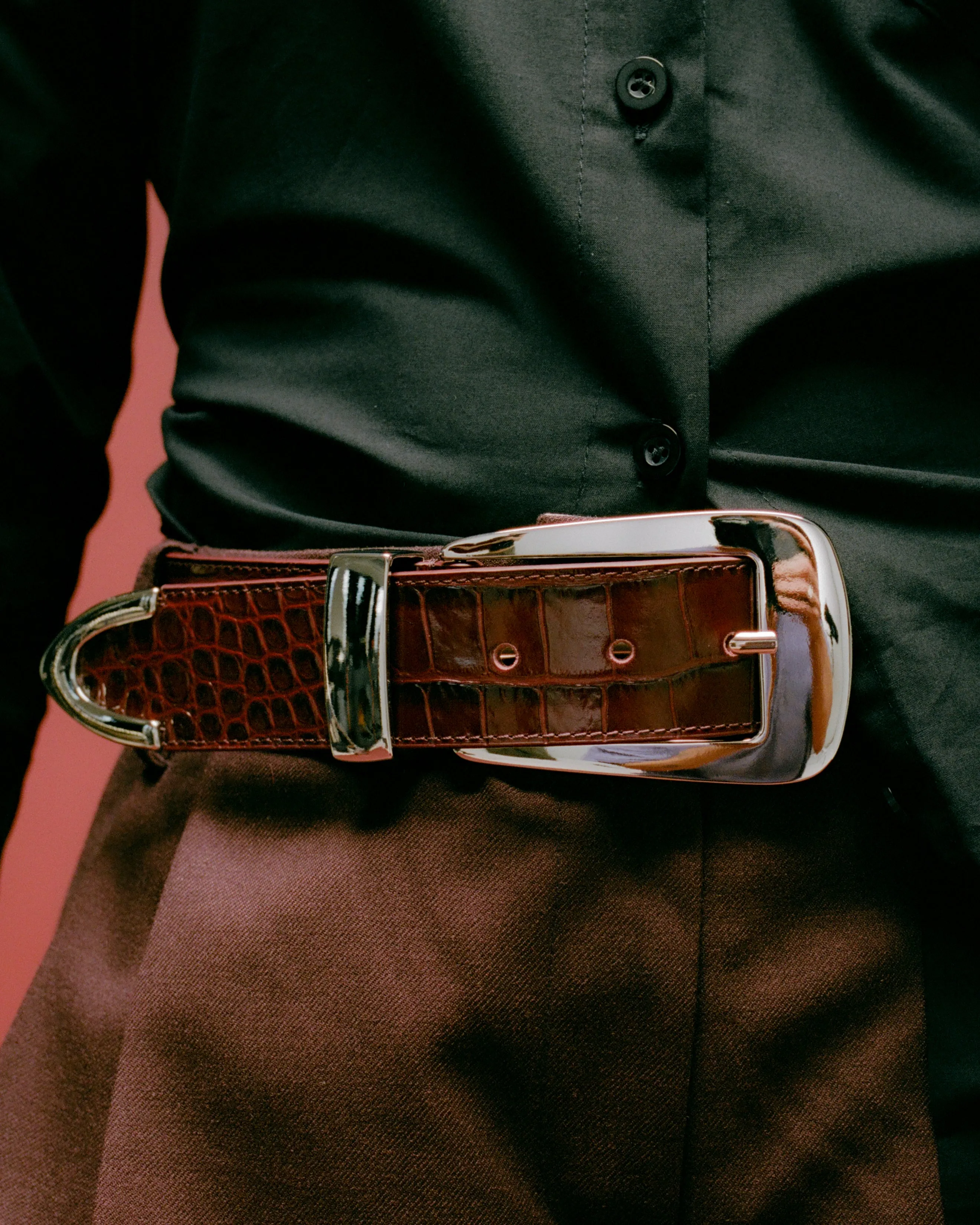 ARDEN CROCO LEATHER BELT sold by B-Low the Belt product image thumbnail 3