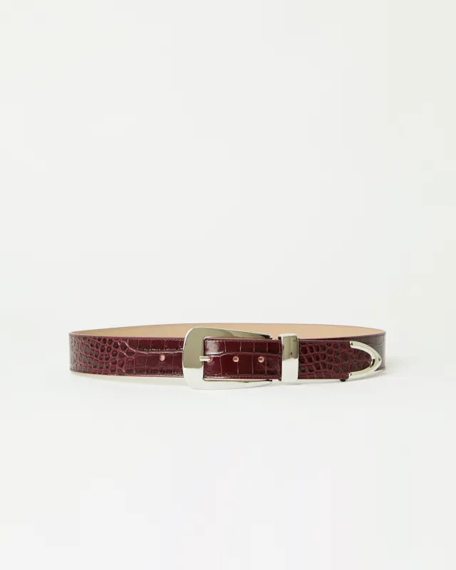 ARDEN CROCO LEATHER BELT sold by B-Low the Belt
