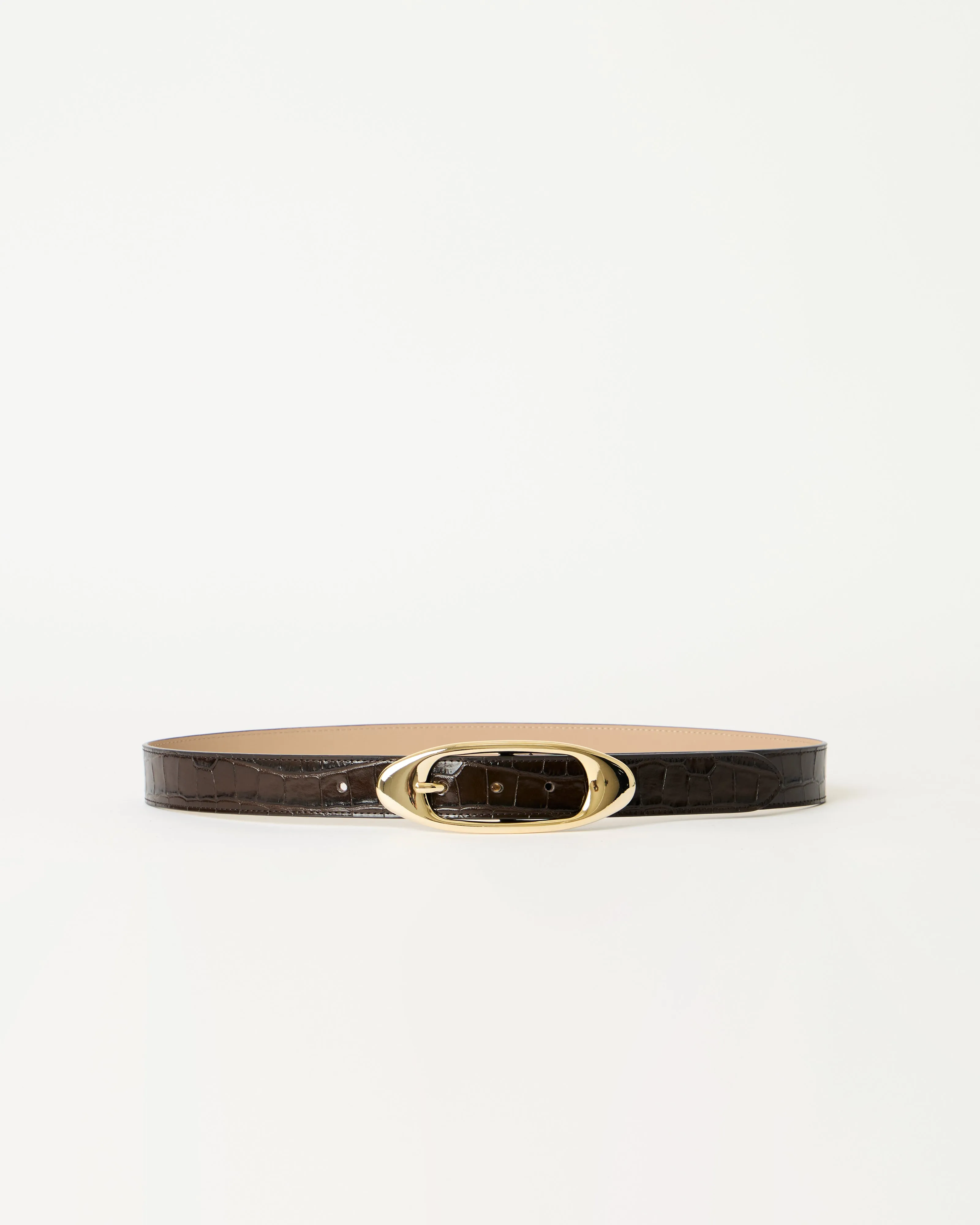 CANDICE CROCO LEATHER BELT sold by B-Low the Belt