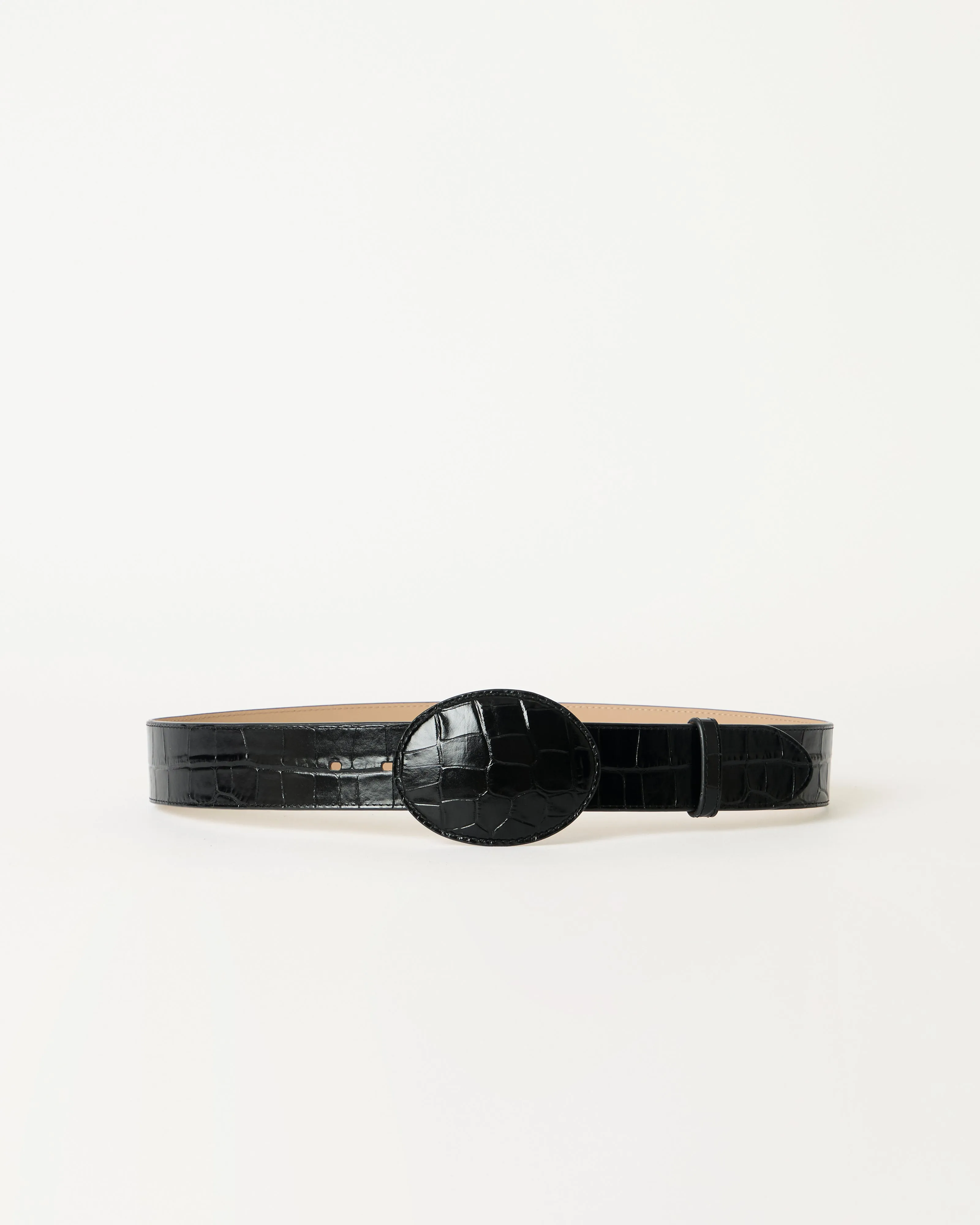 MABEL CROCO LEATHER BELT sold by B-Low the Belt