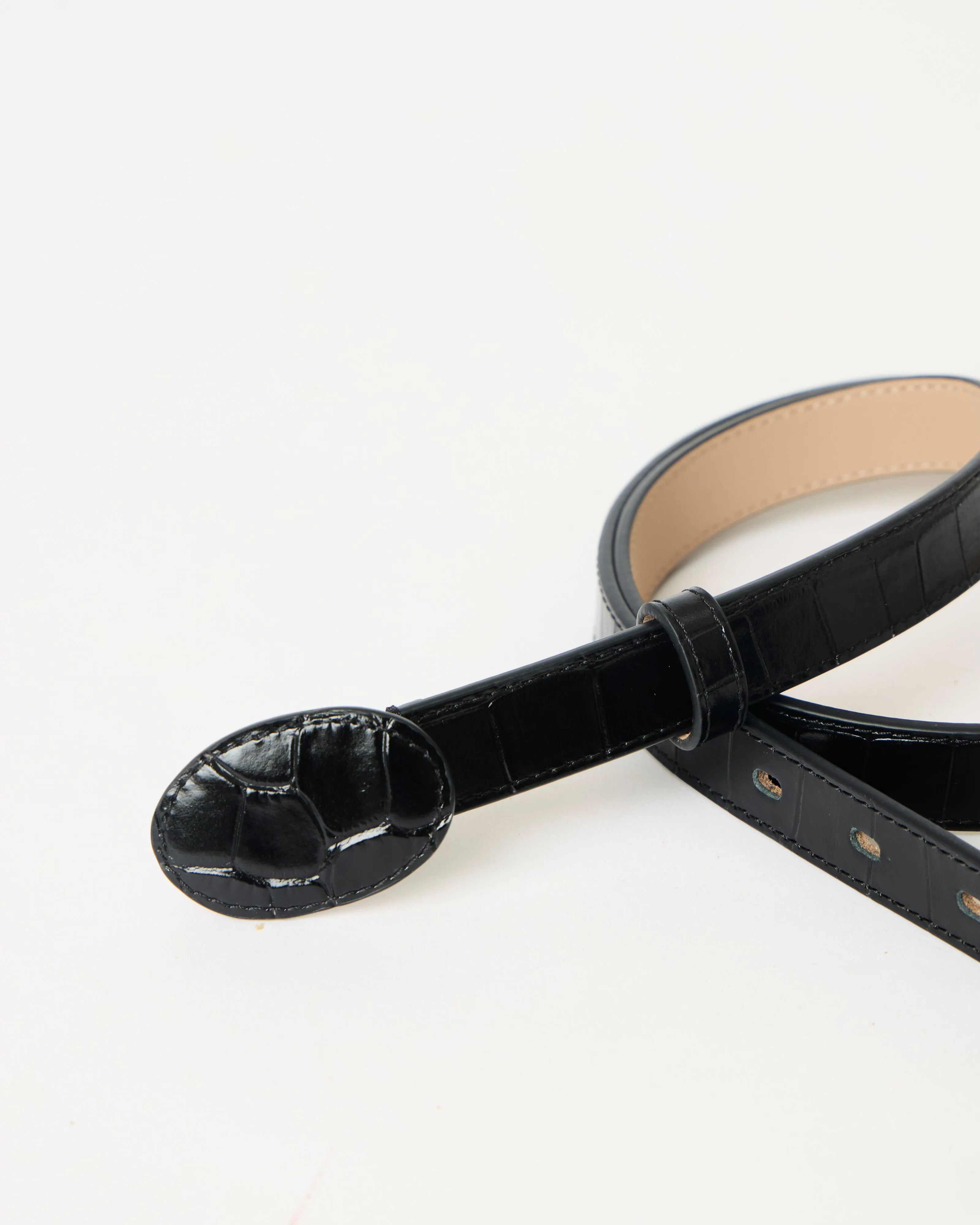 JUNE CROCO LEATHER BELT sold by B-Low the Belt product image thumbnail 3