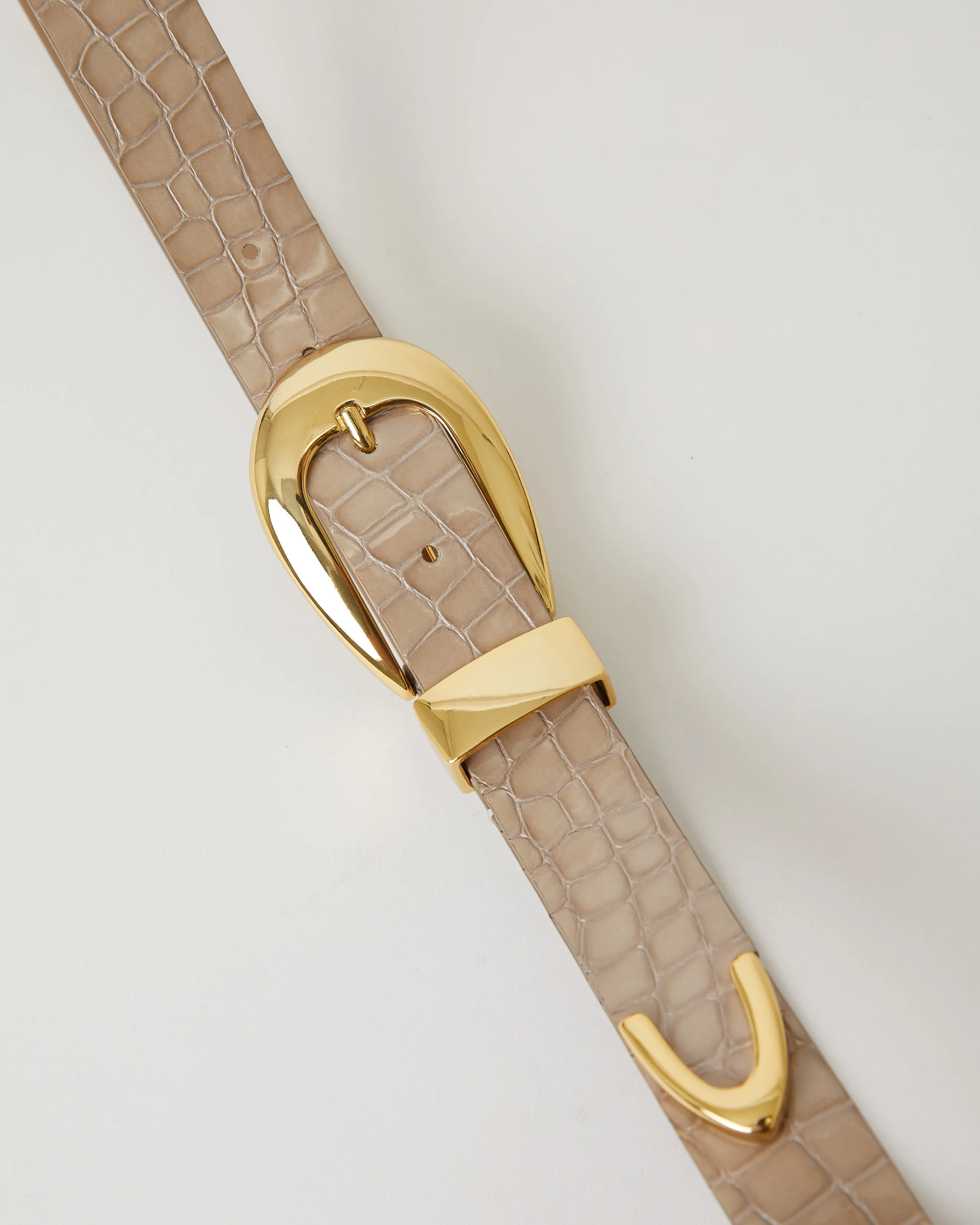 VICTORIA CROCO LUSTER LEATHER BELT (FINAL SALE) sold by B-Low the Belt product image thumbnail 4