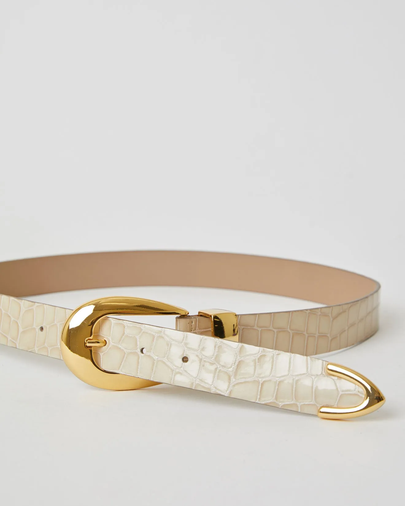VICTORIA CROCO LUSTER LEATHER BELT (FINAL SALE) sold by B-Low the Belt product image thumbnail 2