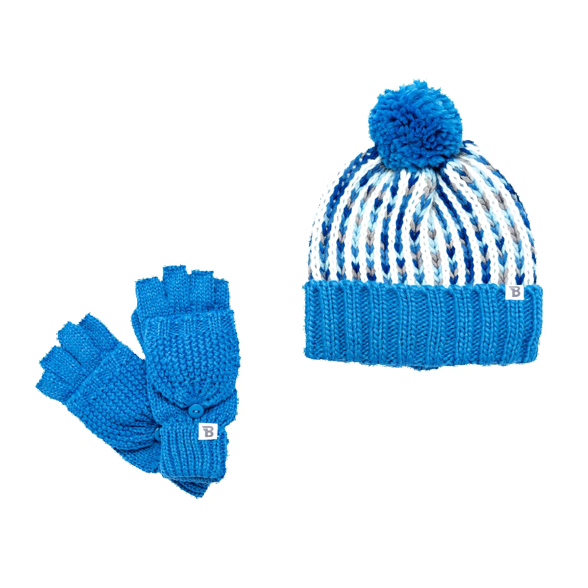 Blue Single Pom Pom Beanie sold by Babiators product image thumbnail 3