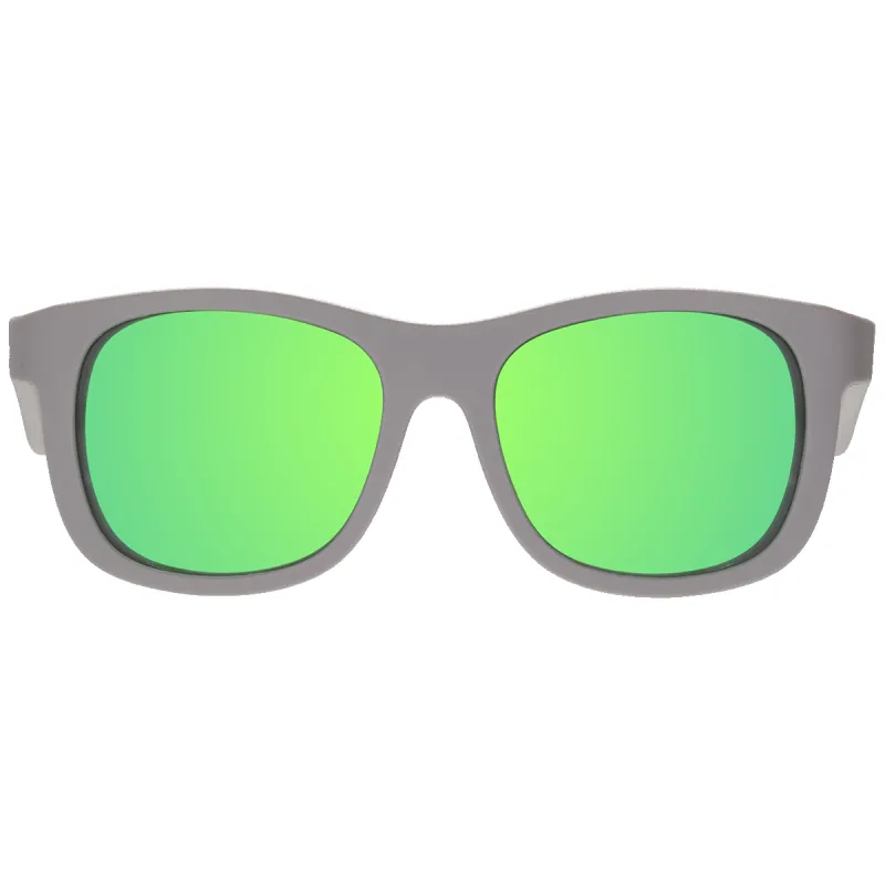 Graphite Gray Polarized Navigator | Green Mirrored Lens sold by Babiators