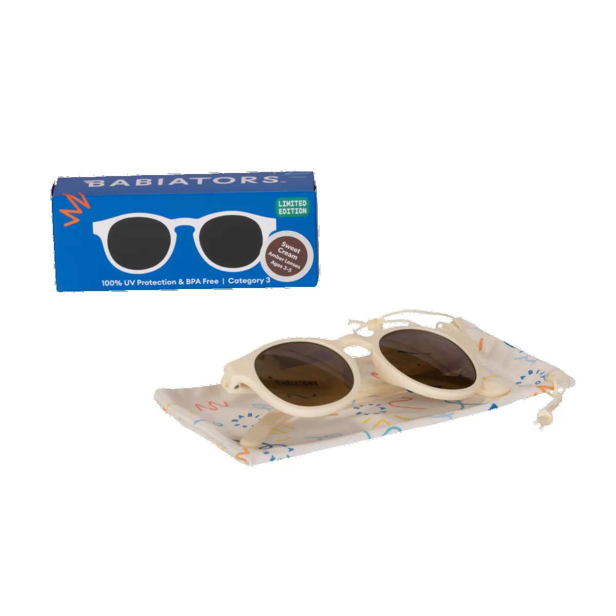 Sweet Cream Keyhole | Amber Lenses sold by Babiators product image thumbnail 4