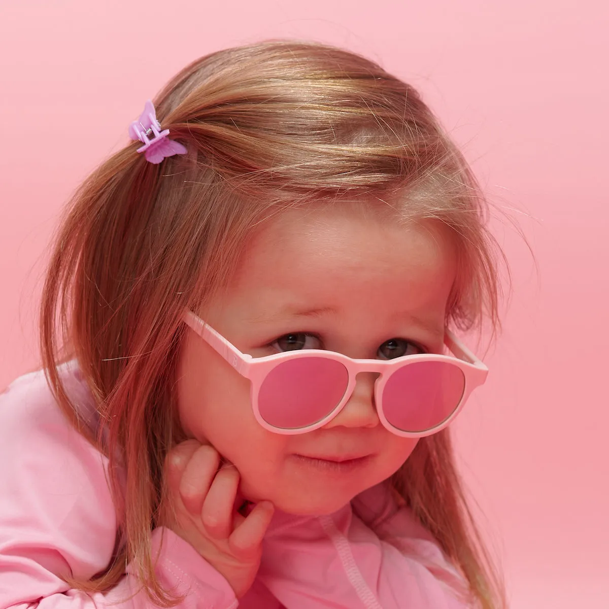 Pretty in Pink Keyhole | Pink Polarized Mirrored Lens sold by Babiators product image thumbnail 5