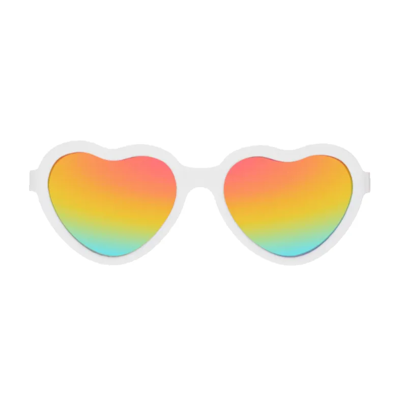 Wicked White | Rainbow Mirrored Lenses sold by Babiators