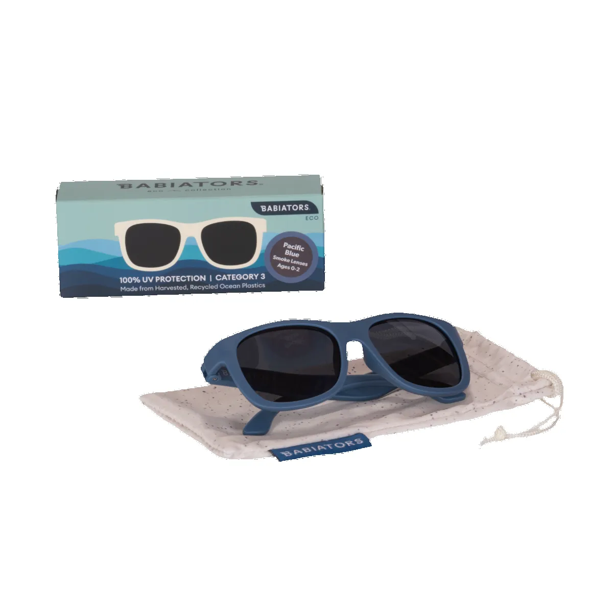 Pacific Blue Eco Navigator I Smoke Lenses sold by Babiators product image thumbnail 4