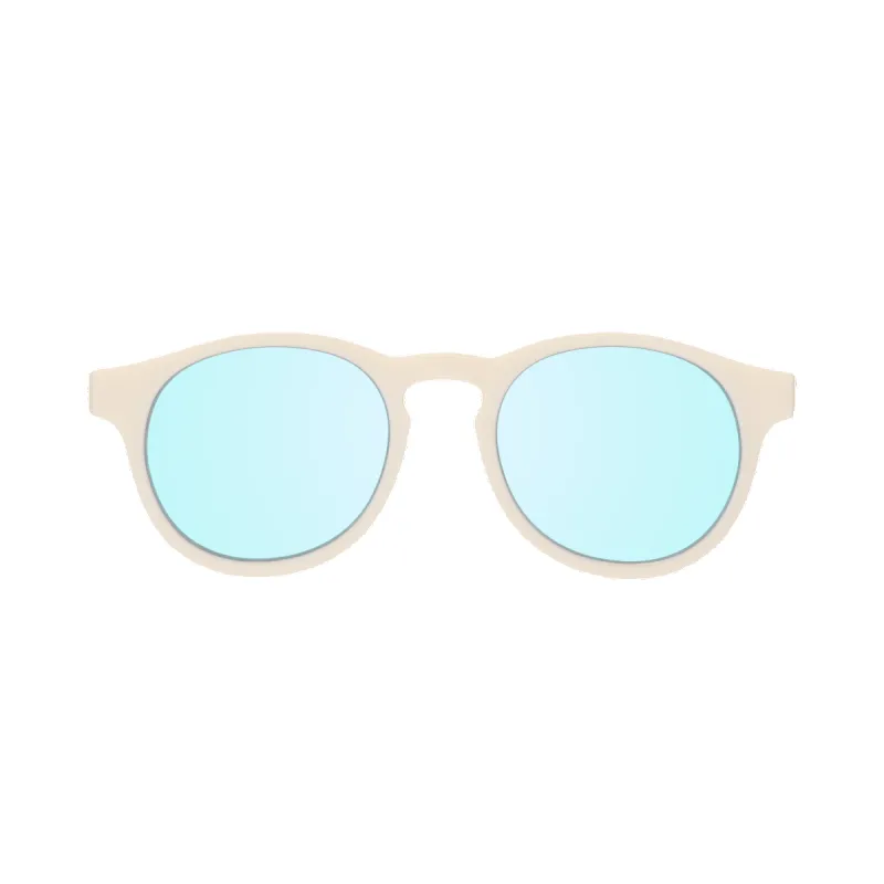 Sweet Cream Keyhole | Turquoise Blue Mirrored Lenses sold by Babiators