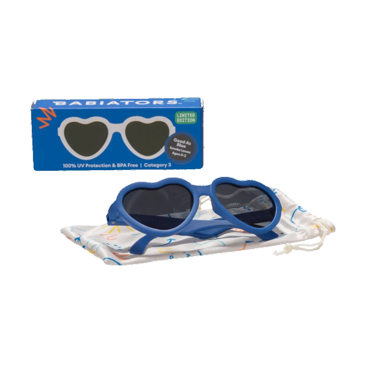 Good As Blue Heart | Smoke Lenses sold by Babiators product image thumbnail 4