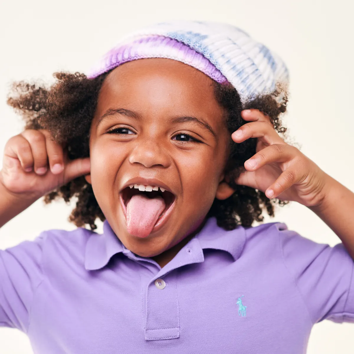 Purple Tie-Dye Beanie sold by Babiators product image thumbnail 4