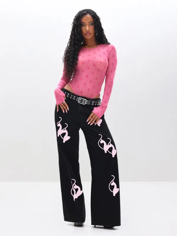Baggy Fit Jeans with Applique sold by Baby Phat