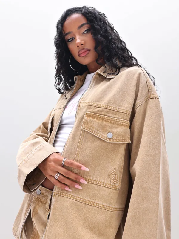 Oversized Denim Shacket made by Baby Phat