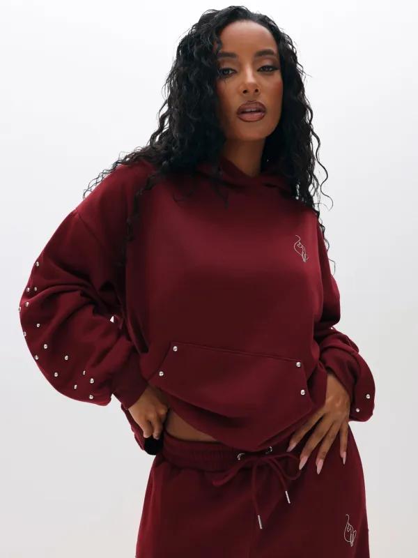 Oversized Hoodie with Stud Detail made by Baby Phat