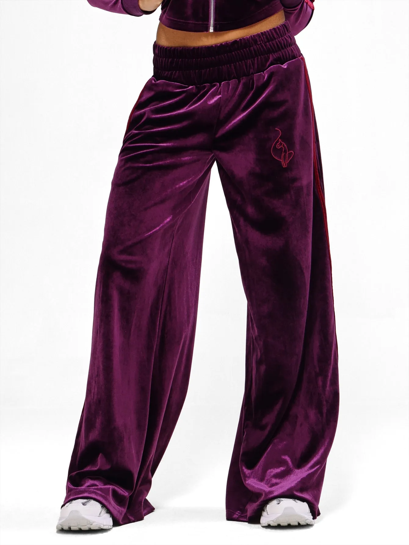 Velour Wide Leg Track Pants sold by Baby Phat product image thumbnail 3