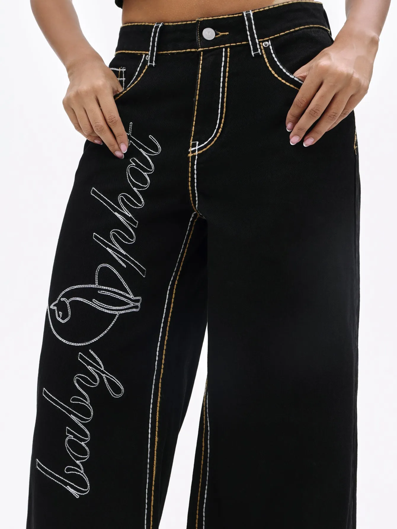 Contrast Logo Baggy Jean sold by Baby Phat product image thumbnail 5