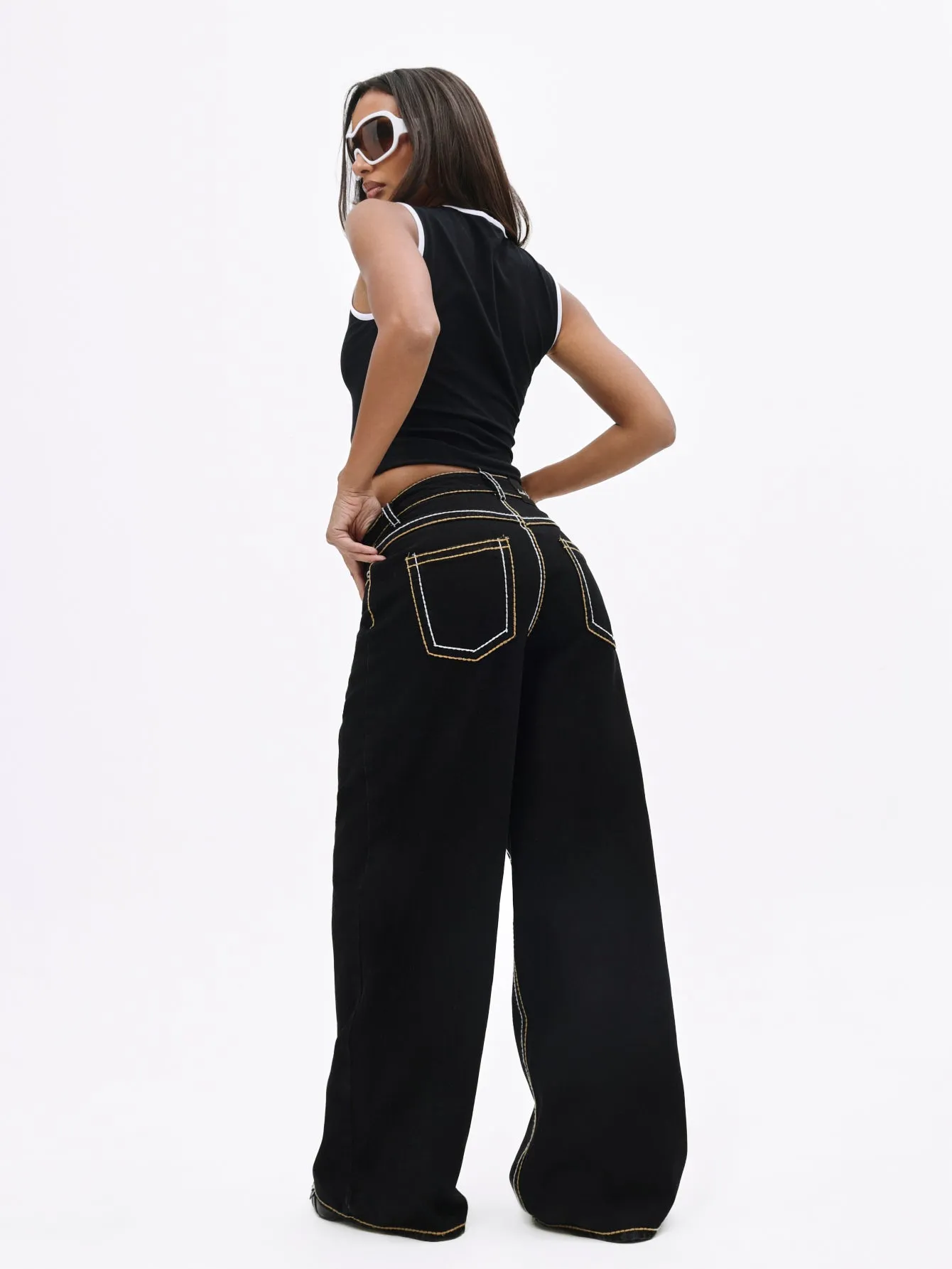 Contrast Logo Baggy Jean sold by Baby Phat product image thumbnail 2