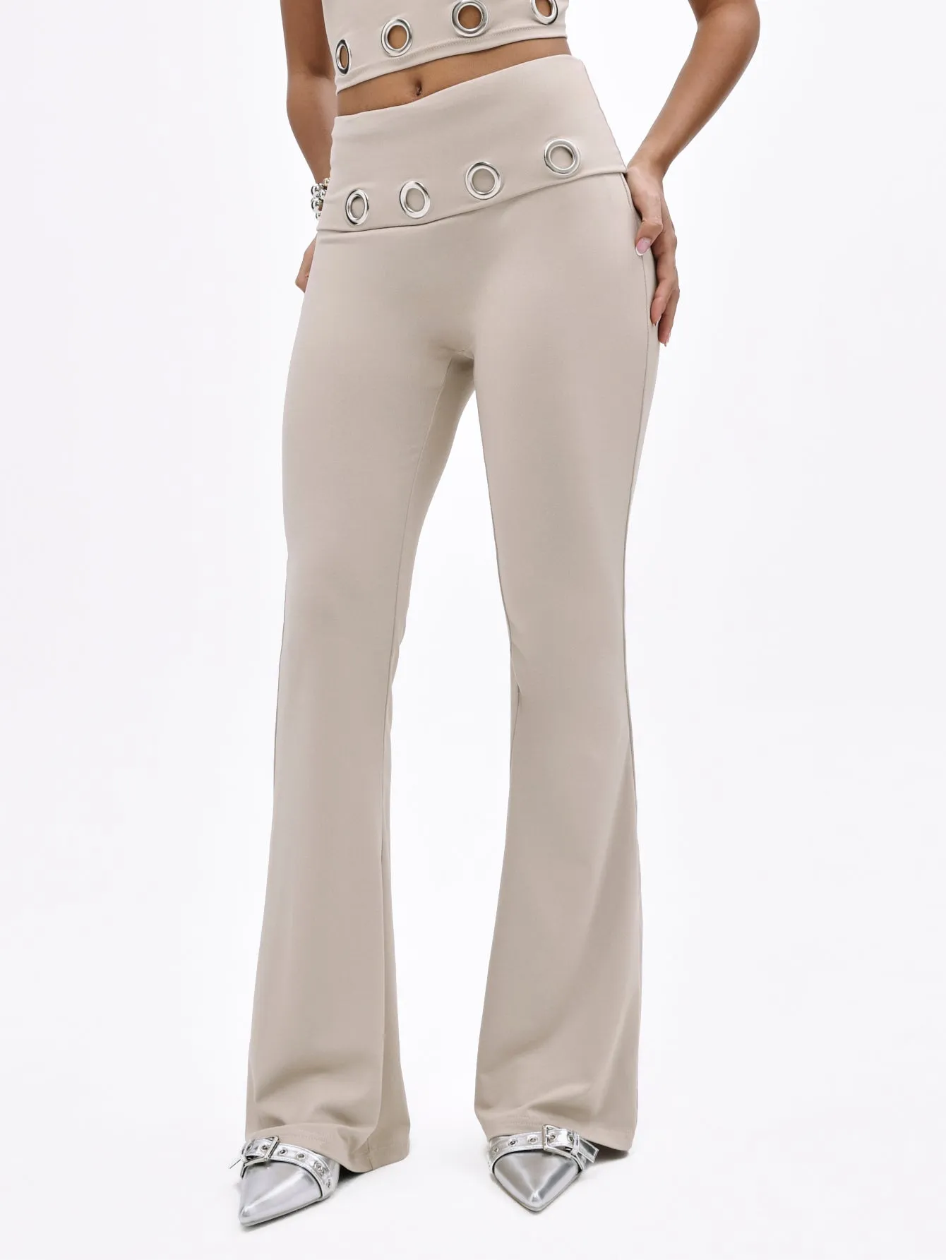 Fold Over Flare Leggings With Eyelets sold by Baby Phat product image thumbnail 4