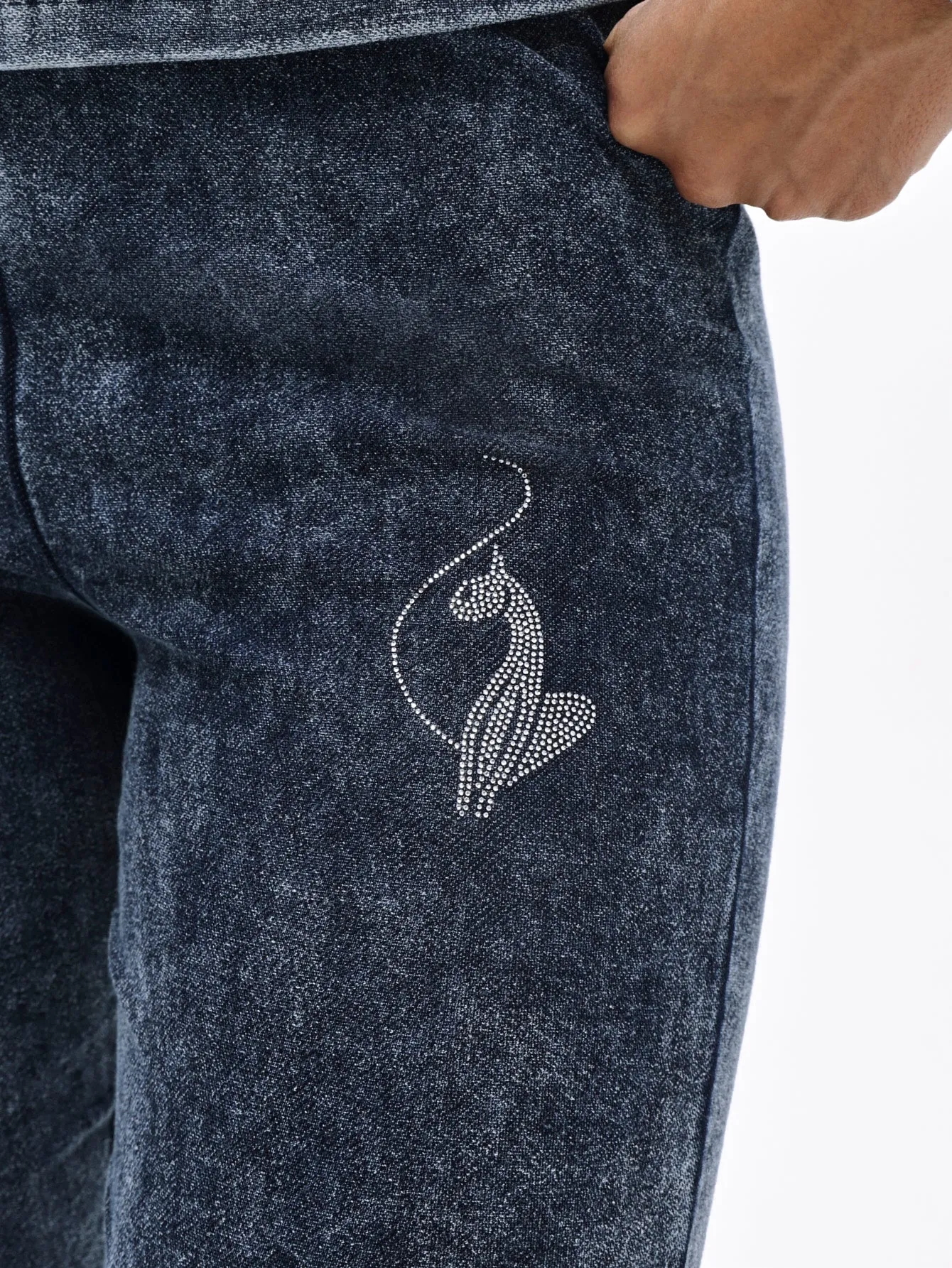 Denim Wash Jersey Flare Leggings sold by Baby Phat product image thumbnail 5