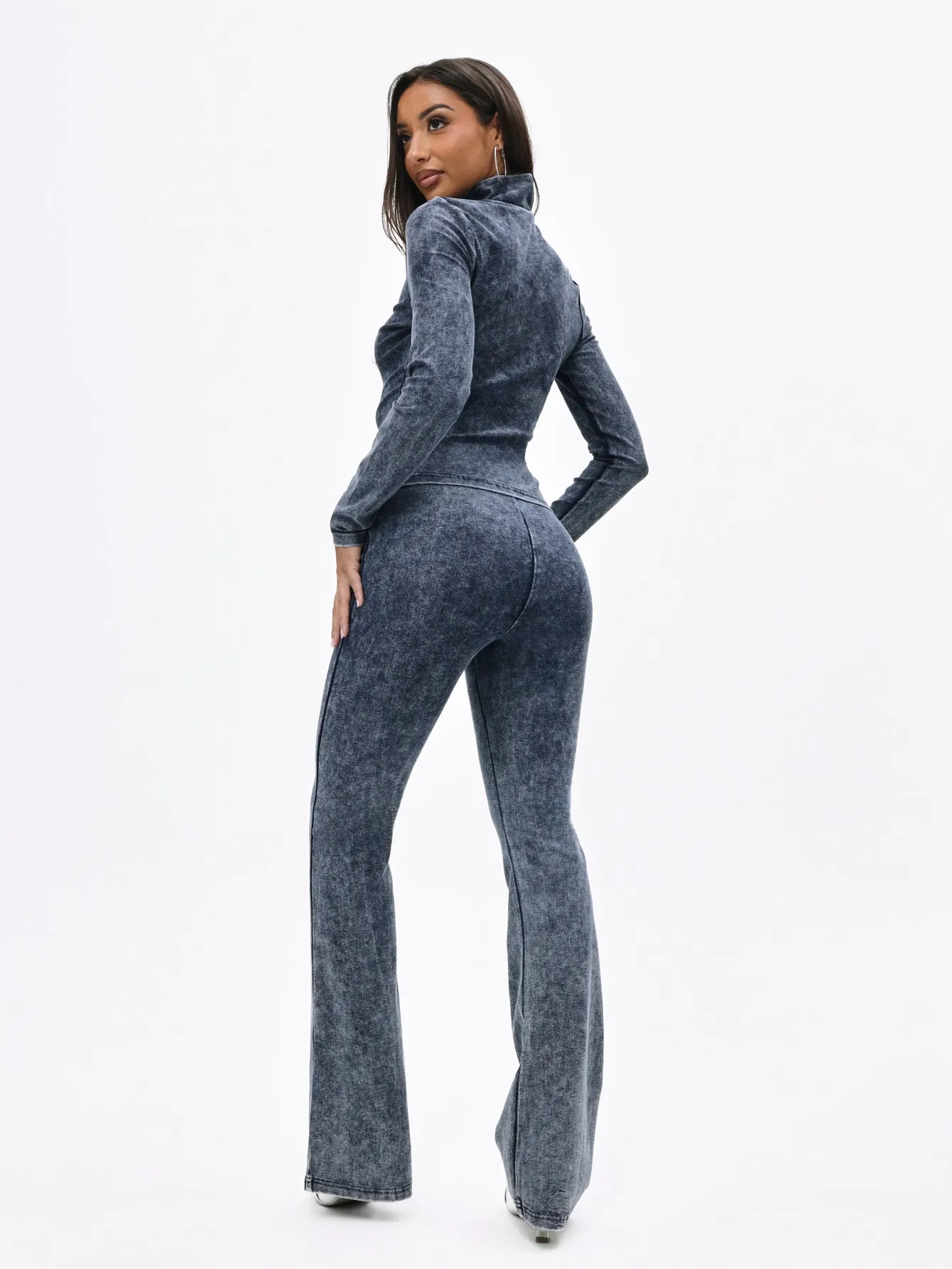 Denim Wash Jersey Flare Leggings sold by Baby Phat product image thumbnail 2