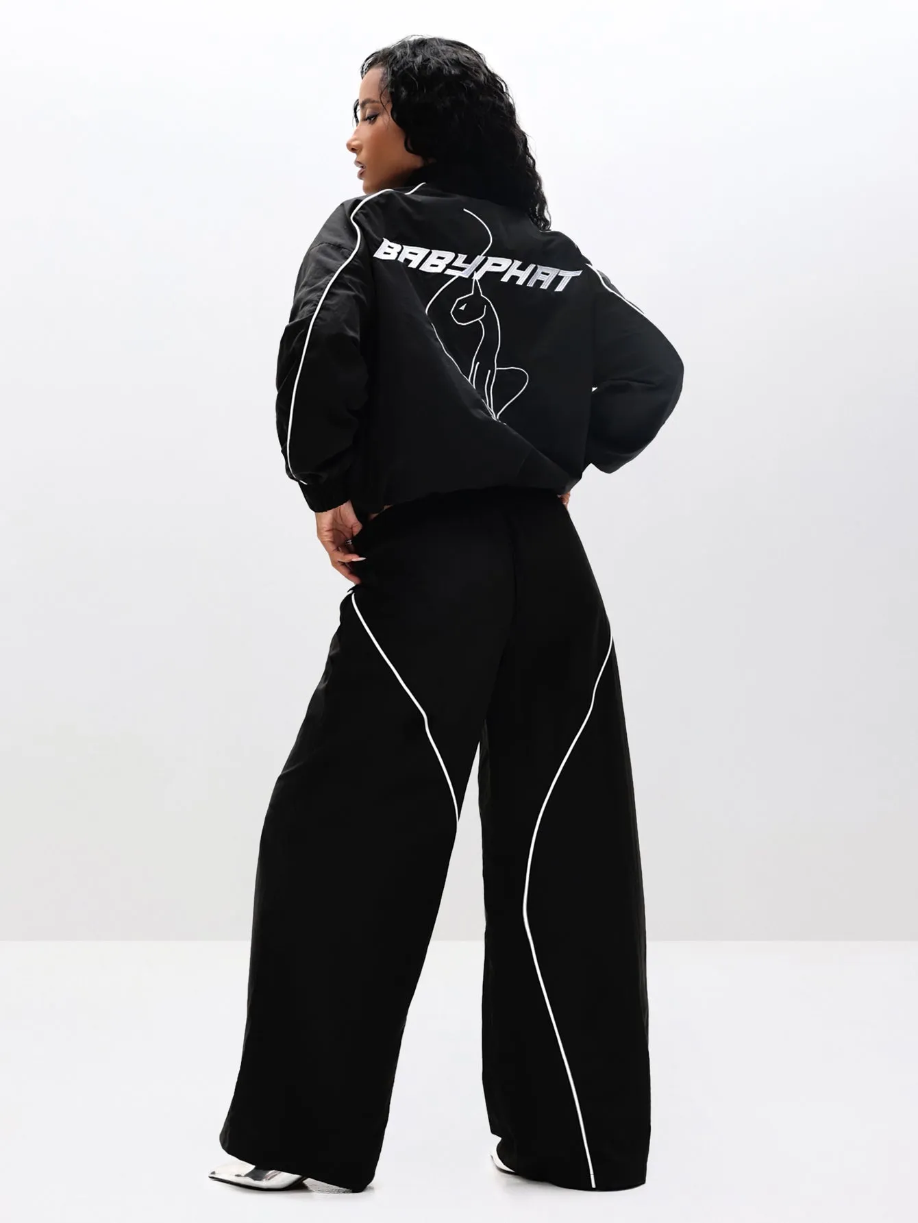 Wide Leg Nylon Trackpants sold by Baby Phat product image thumbnail 4