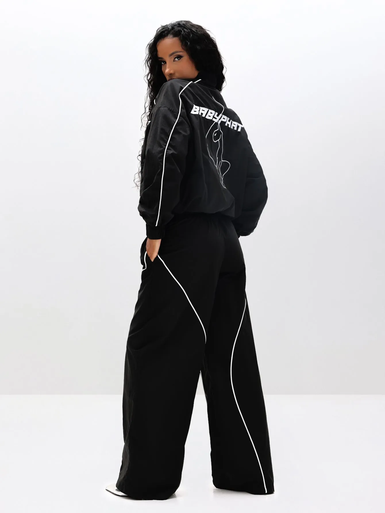 Wide Leg Nylon Trackpants sold by Baby Phat product image thumbnail 5