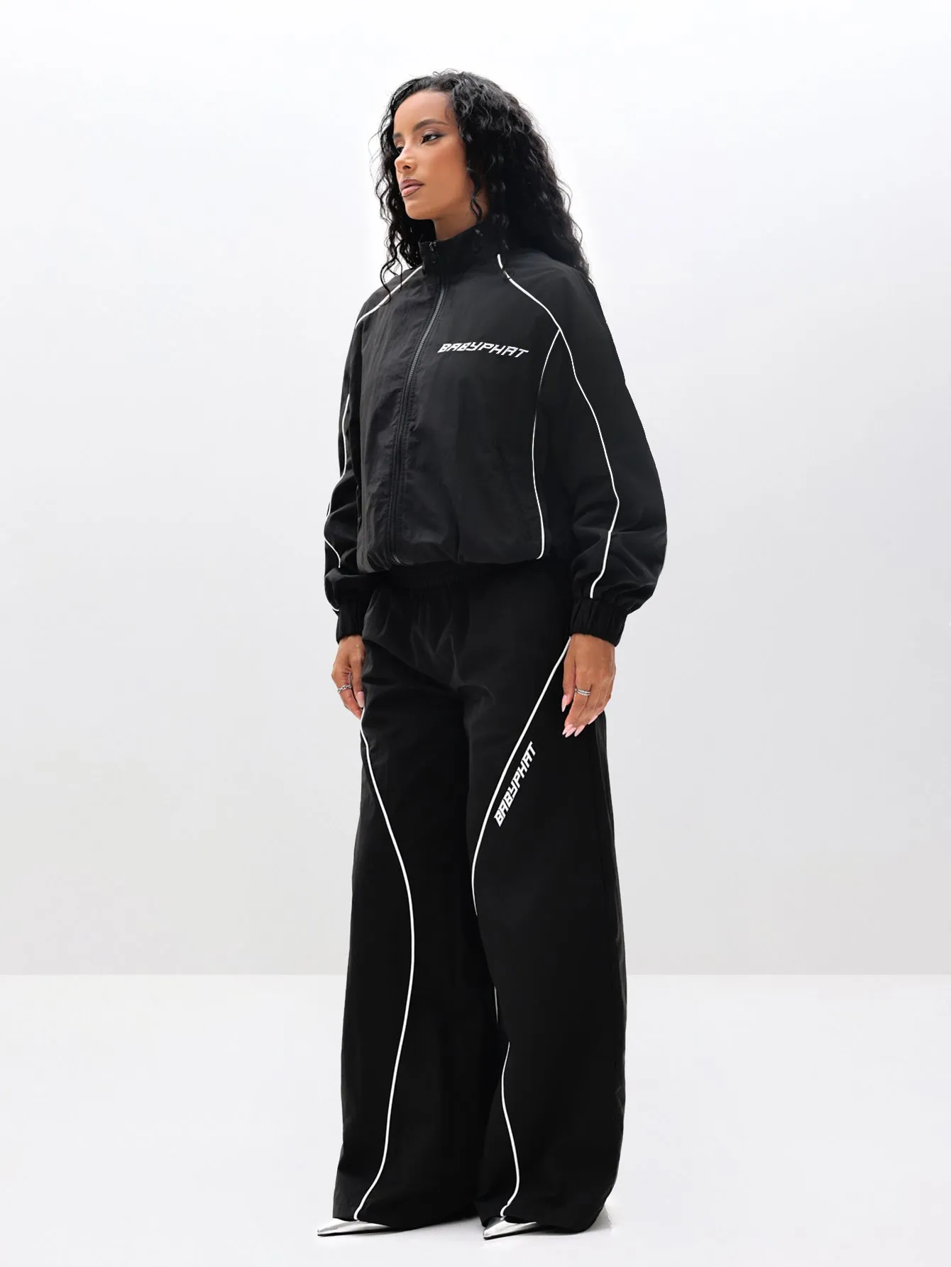 Wide Leg Nylon Trackpants sold by Baby Phat product image thumbnail 3