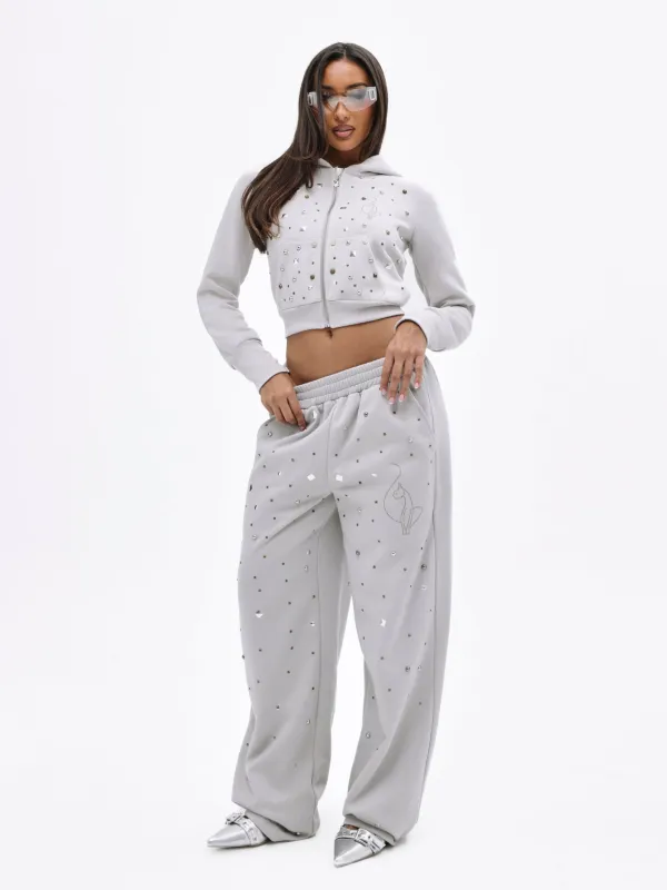 Embellished Studded Sweatpants made by Baby Phat