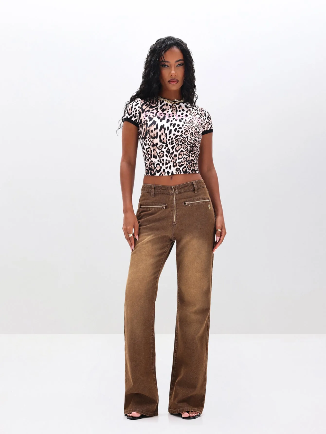 Bootcut Flare Jeans With Rhinestones sold by Baby Phat