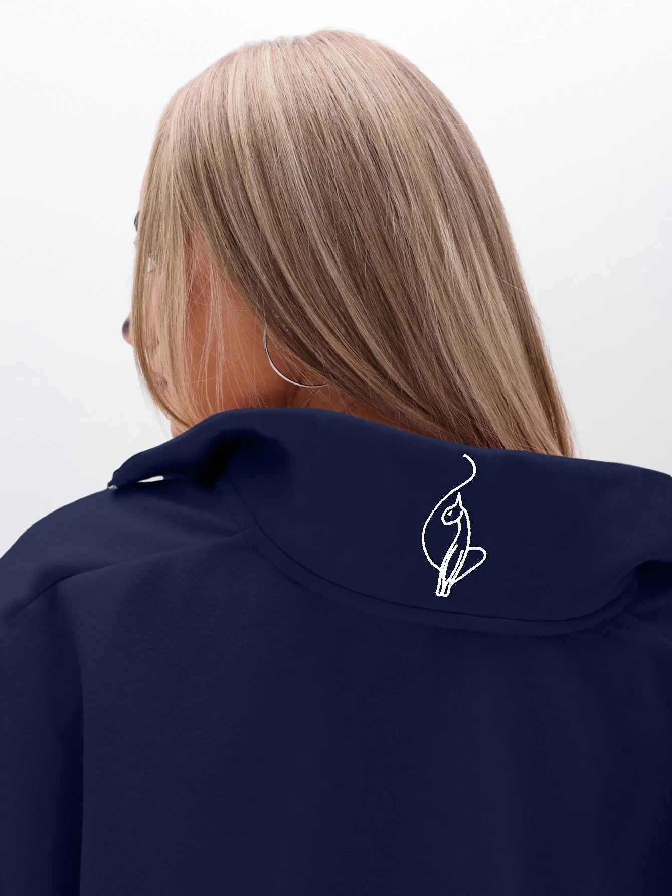 Oversized High Neck Zip Up Sweatshirt sold by Baby Phat product image thumbnail 5