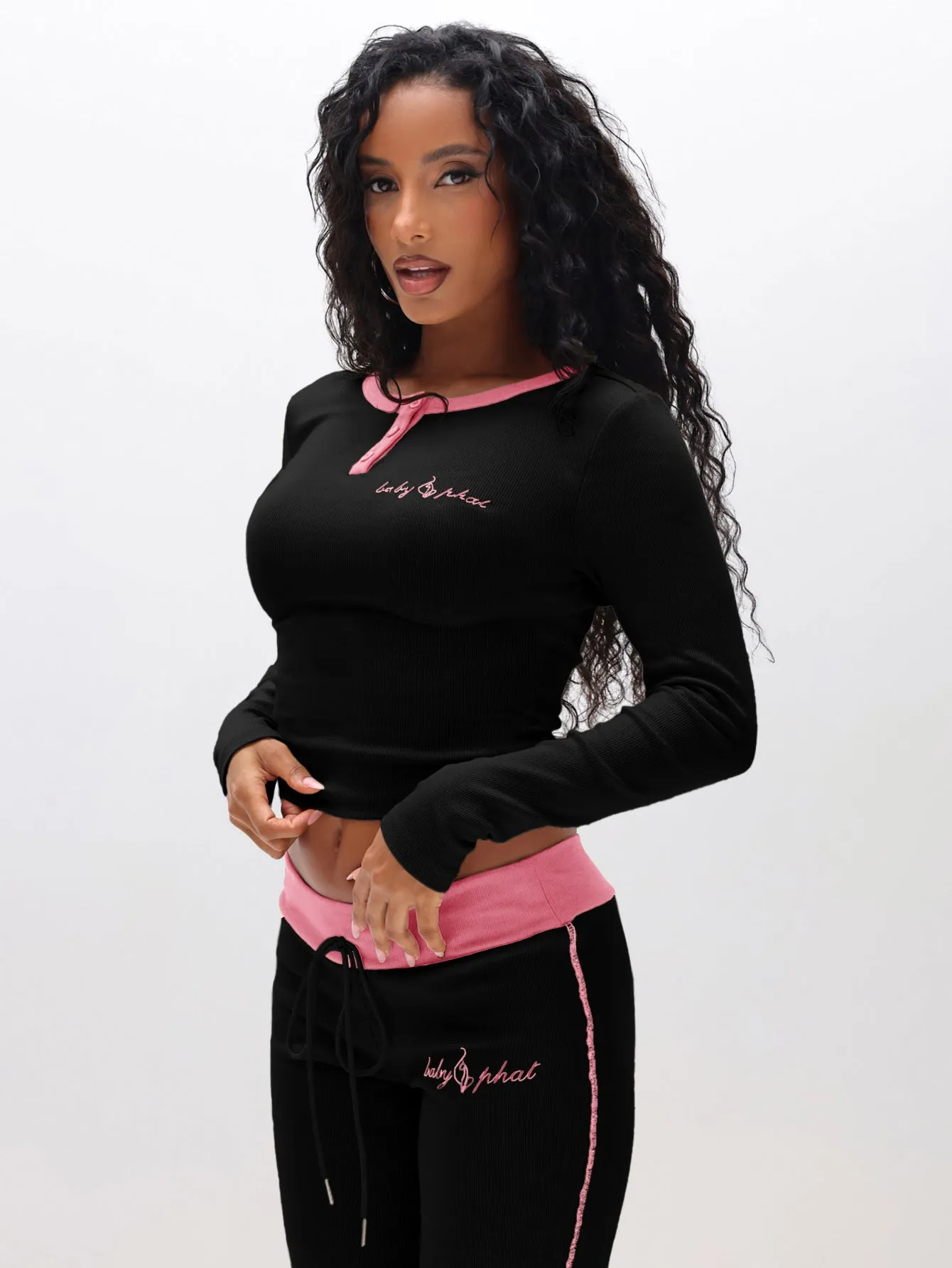 Contrast Trim Henley Top sold by Baby Phat product image thumbnail 4