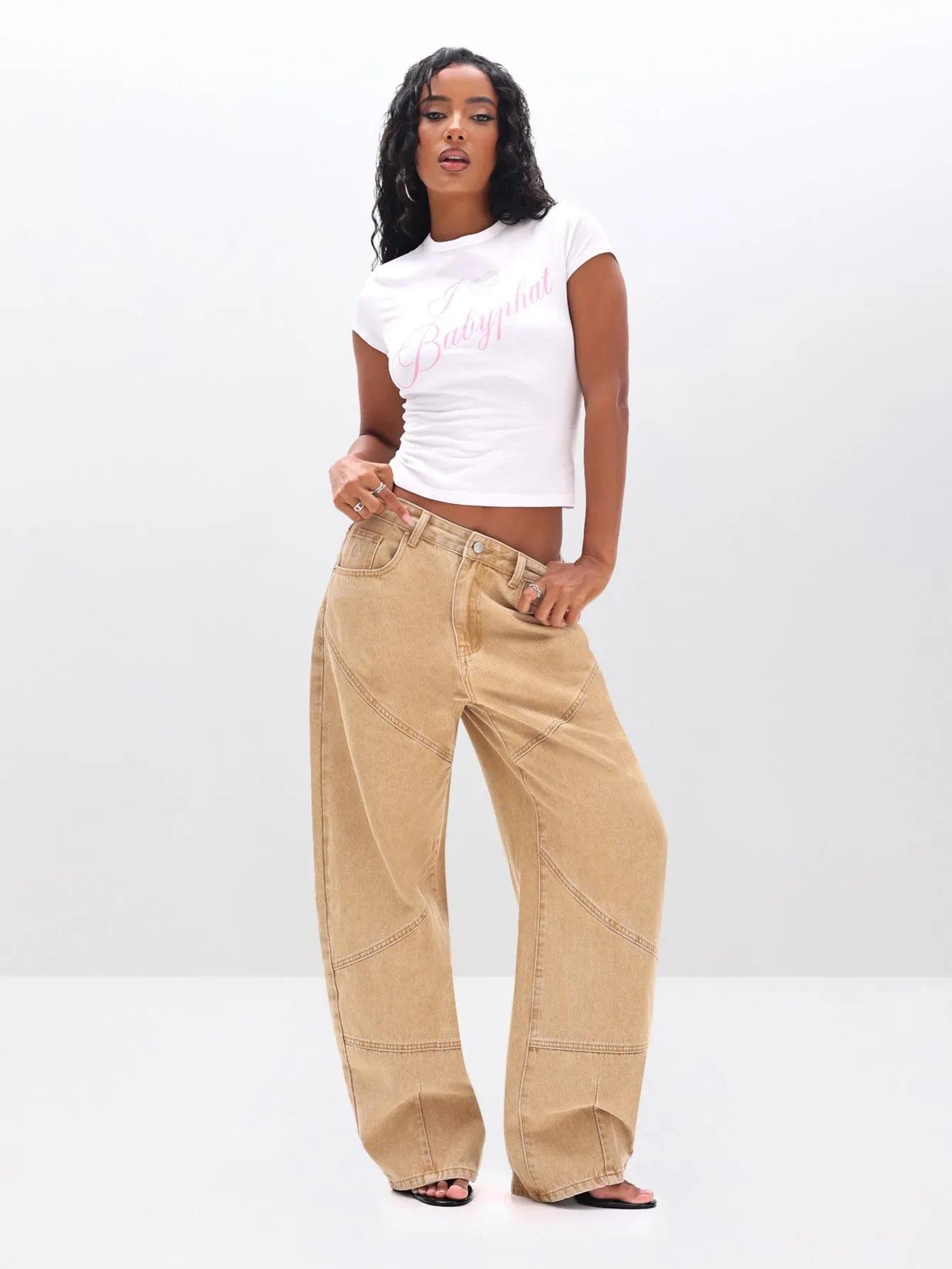 Barrel Jeans with Paneling sold by Baby Phat product image thumbnail 5