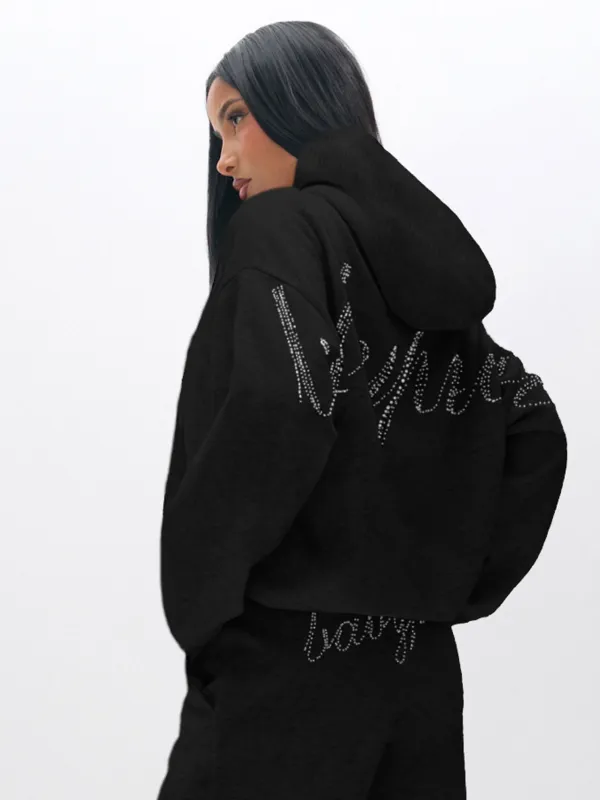 Oversized Hoodie With Rhinestones made by Baby Phat