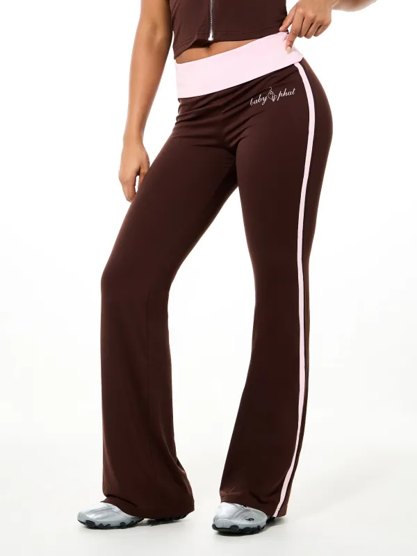 Logo Foldover Flare Legging made by Baby Phat
