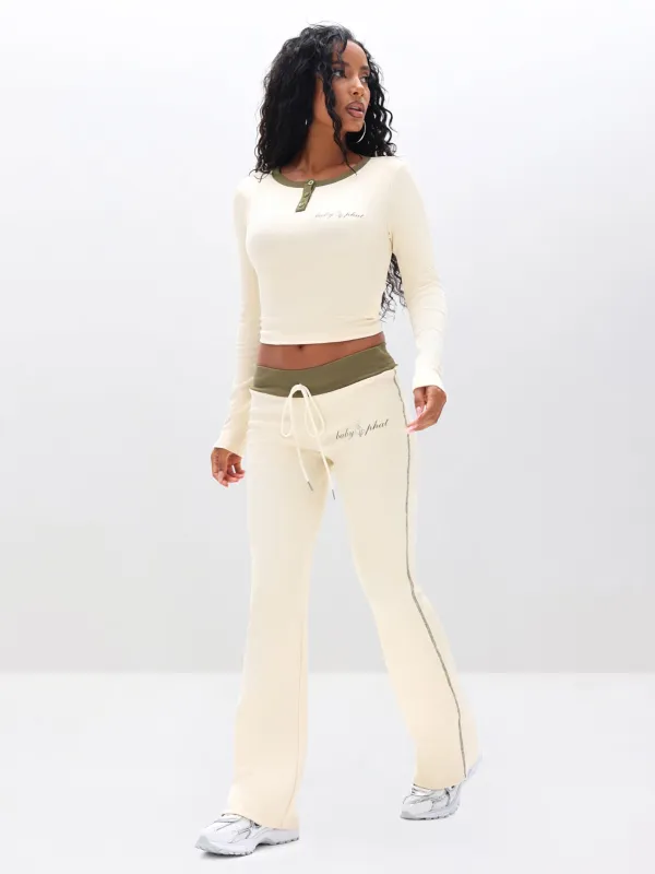 Contrast Trim Bootcut Pant made by Baby Phat