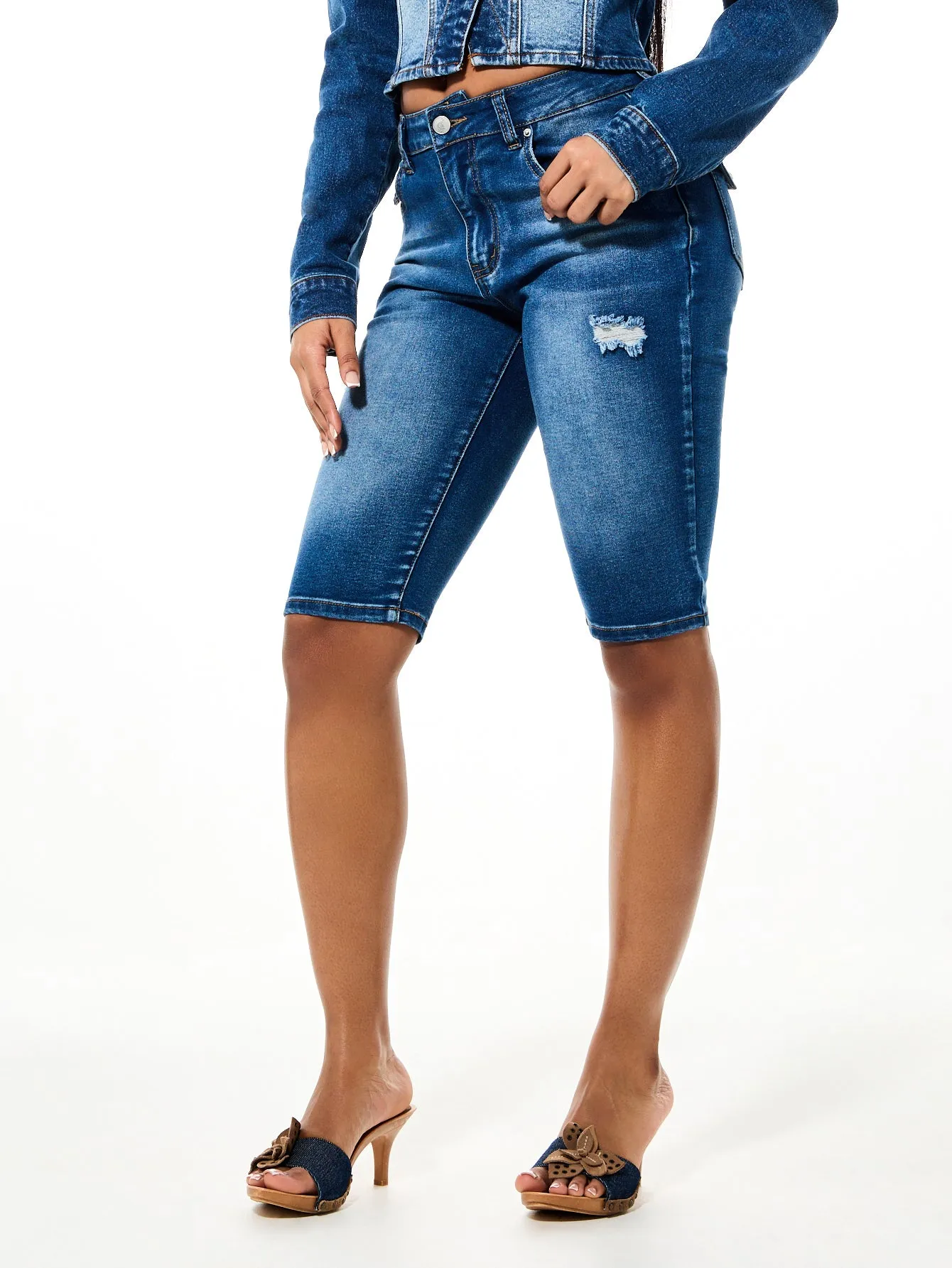 Medium Wash Capri Jean sold by Baby Phat product image thumbnail 2