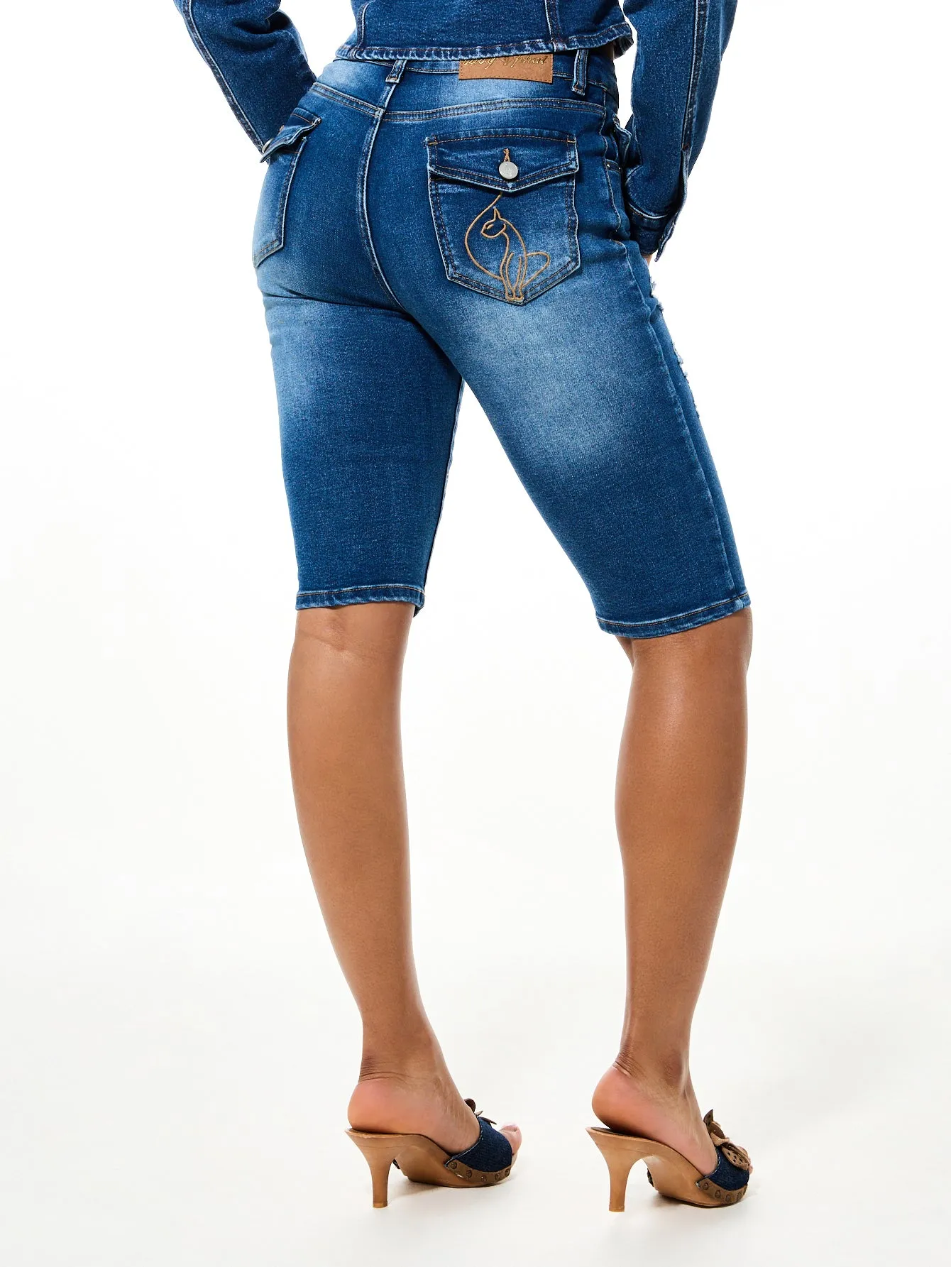 Medium Wash Capri Jean sold by Baby Phat product image thumbnail 4