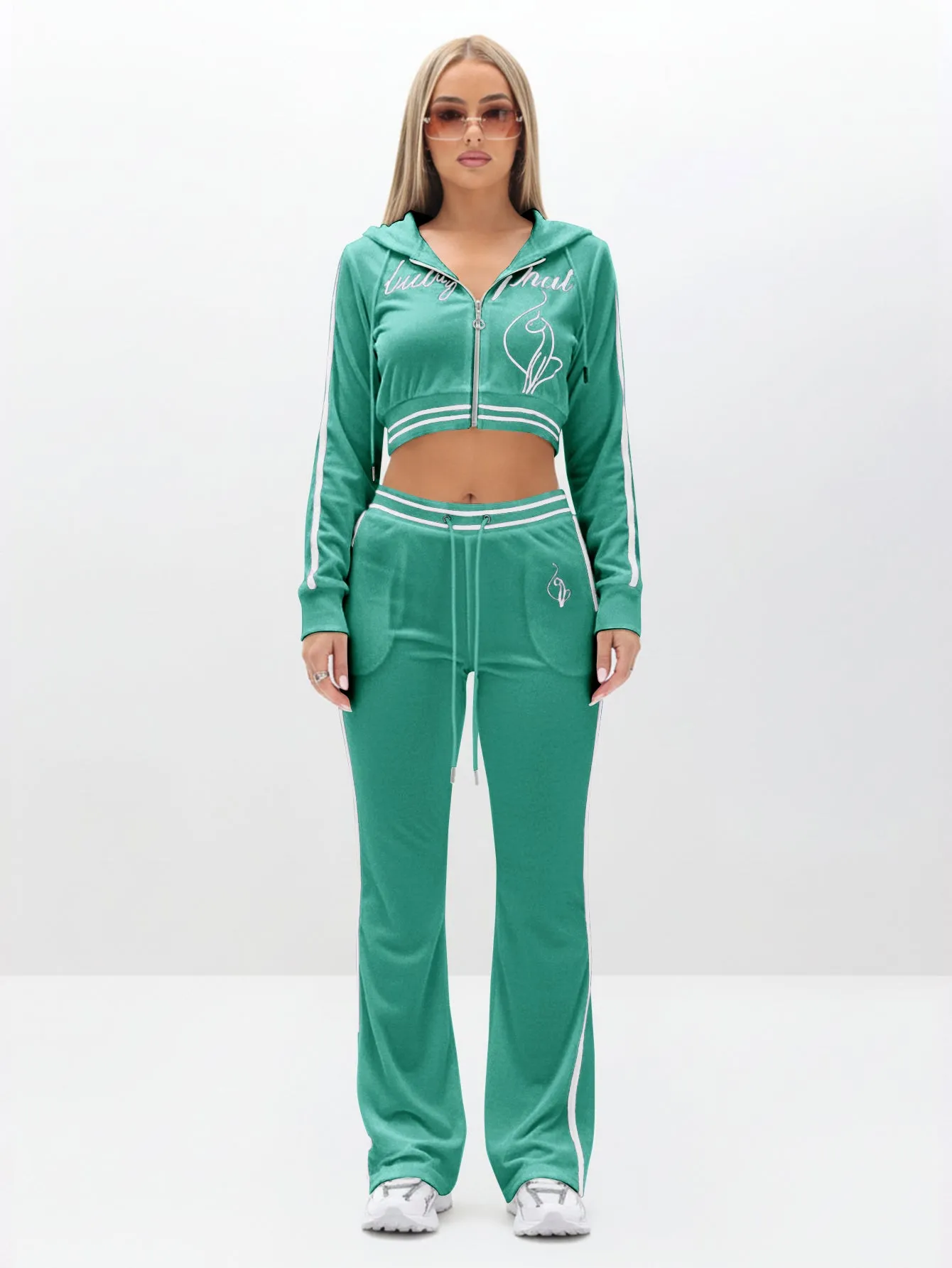 Slim Fit Velour Bootcut Pant sold by Baby Phat