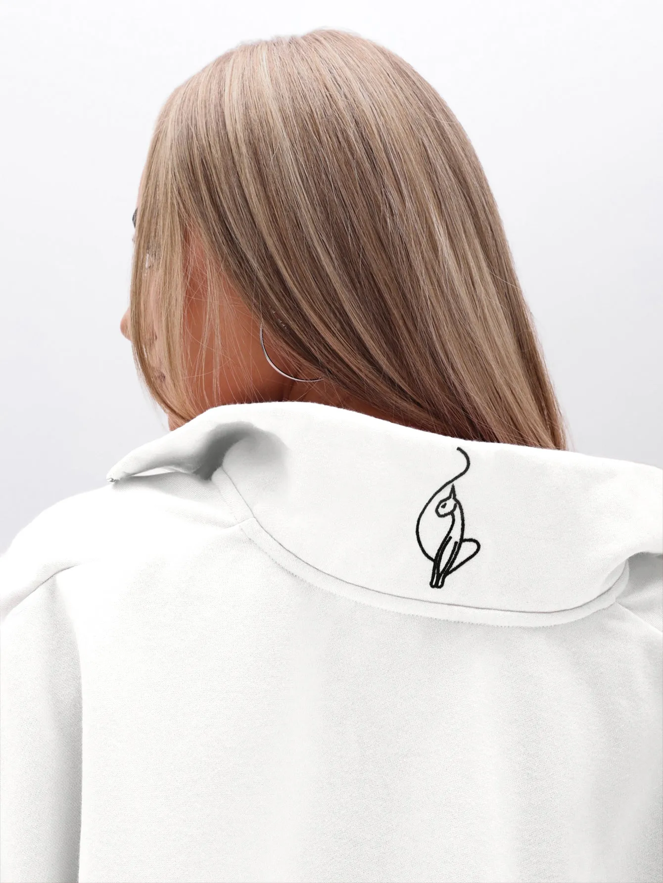 Oversized High Neck Zip Up Sweatshirt sold by Baby Phat product image thumbnail 5